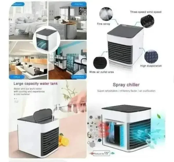 4x Ultra Mini Air Cooler Fast Cooling - Image 4